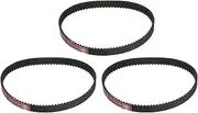 uxcell 3pcs HTD-5M Rubber Timing Belt 87 Teeth, 435mm Pitch Length x 15mm Width x 3.6mm Height, Closed Loop Pulley Timing Belt