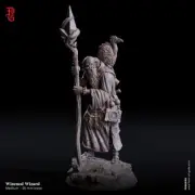Old Man Wizard Sorcerer Monk Resin Miniature 28mm 32mm Dungeon Dragons D&D RPG