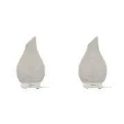 2x Gibson Gifts Aroma Humidifier Aromatherapy Mist Diffuser 24cm Mosaic Purple