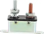 TINEASUR Vehicle Current Protector The Switch Switches Kit Mini Circuit Breaker Switch Load Circuit Breaker Switch Manual Reset Circuit Breaker Automotive Fuse Holder Amp Fuse Block Metal