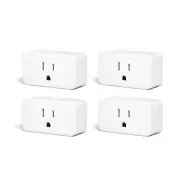 Zigbee Smart Plug 4 Pack with Real-Time Energy Monitoring,15A Outlet, Zigbee Rep