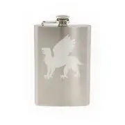 Mythical Creature - Gryphon Griffin #3 Medieval Heraldry -8 oz etched flask