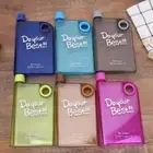 Travel Transparent Sports Plastic Juice Cup Flat Water Bottle Drink Bottle