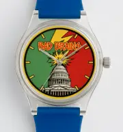 BAD BRAINS DC Hardcore Punk Black Flag KBD Reggae Rastafarian Watch Wristwatch