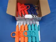 NEW 12 PCS. MULTI COLOR SEWING THREAD NIPPERS CLIPPERS TRIMMING SCISSORS