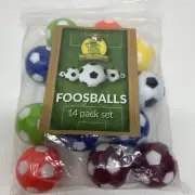 Foosball Table x14 Balls 1.42 Inch Soccer Balls for Tabletop Game Foosball Table