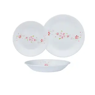 【CorelleBrands 康寧餐具】櫻之舞3件式餐盤組(C02)