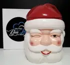 NEW RARE Pottery Barn Large Santa Claus Cookie Jar 7 Qts Christmas Holiday