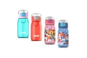 Zoku Kids Gulp flip top water bottle 465ml - leak proof - easy clean