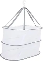 PAMINGONO Hanging Drying Rack Layers Mesh Food Dryer Net for Fish Vegetables and Herbs Design for Convenient Storage Garden Kitchen Outdoor Use
