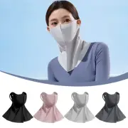 UPF50+ Sun Protection Mask Ice Silk Sunshade Face Mask Outdoor