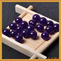 在飛比找Yahoo!奇摩拍賣優惠-小美飾品🔥買十送一🔥4-12mm天然深紫色玉髓珠子散珠半成品