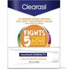 Clearasil Stubborn Acne Control 5 in 1 Spot Treatment Cream 1 Fl Oz Pack of 3