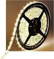 Water-Resistance IP65 12V Waterproof Flexible LED Strip Light 16.4ft/5m Cuttable LED Light Strips 300 Units 3528 LEDs Lighting String LED Tape(Warm White)