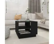 Coffee Table Black 55x55x43 cm Chipboard