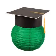 Fun Express Green Hanging Paper Lantern with Graduation Cap Decorating Kit - 12