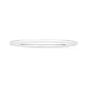 Silver 3x60mm Solid Bangle