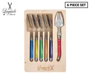 Laguiole Silhouette Premium 6-Piece Spork Set - Multi