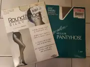 Round the Clock Tanga Top Pantyhose Style 61 Size A IVORY & Hug-alon Day Sheers