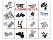 New Samsung HG24ND470AF Complete Screw Set for Base Stand Pedestal and Neck