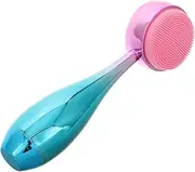 FOMIYES Electric Handle Facial Cleansing Brush Double-sided Face Washer Exfoliating Scrub for Brighter Complexion