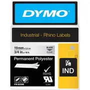 Dymo Rhino Permanent Polyester Tape 19mm Clear