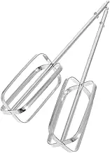 ABOOFAN 2 Pcs Stainless Mixer Beaters Attachments Fit for Electric Drills Dual Function Egg Beating Dough Mixing Tools Food Mixer Accessories