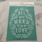 Chalk Couture All You Need Is Love Retired Transfer Stencil New 8x10 B SIZE