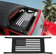 US Flag Car Roof Hammock for Jeep Wrangler YJ TJ JK JL JT 1987-2021 Black White