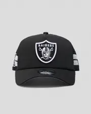 [New Era] New Era Men's Las Vegas Raiders 9Forty A-Frame Trucker Cap in Otc/Grey One Size Otc/Grey