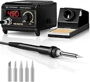 SKY TOPPOWER 60W Digital Soldering Station LCD Display Solder Iron Station Kit with Solder Holder for Electronic Repairing, DIY Tools,Australia Plug