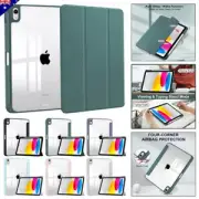 Smart Leather Flip Case Clear Cover For iPad Mini 5/6/7/8/9/10th Air 11 M2 Pro