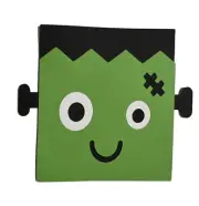 Halloween Frankenstein Paper Piece Handmade With Card Stock For Scrapbooking