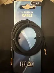 Solaray 3.5mm Braided Audio Auxiliary Cable - (Colors May Vary!) New