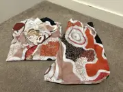 BNWT Peter Alexander X Mulganai Indigenous Collab Summer Pj Set - SIZE 5 Boys