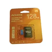 Micro SD Card +Uhs-I Adapter, 128GB, Memory Class 10 , Speeds Up To 100mb