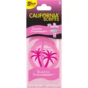 California Scents Palms Car Air Freshener - Shasta Strawberry