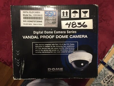 NEW VANDAL PROOF DOME CAMERA MODEL V2315NVF