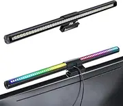 AnnuoYi Computer Monitor Light, Monitor Light Bar with RGB Backlight, 5-Color Temperature Modes, Anti-Glare Design, Touch Control, 17.3" Perfect for Home Office Gaming