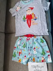 Bnwt Peter Alexander jnr Size 3 ELF ON THE SHELF pyjamas ( No PJ Bag)