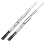 1 Pair 24" Drawer Slides Full Extension Soft Close 100 Lbs Weight Capacity