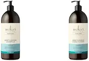 Sukin Shampoo & Conditioner, Deep Cleanse, Twin Pack (2 x 1lt)