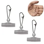Sinker Slide with Hooked Snap Fishing Line Connector 30-60pcs Fishing Accesso...