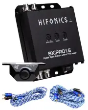 Hifonics BXIPRO1.5 Digital Bass Enhancement Processor+(2) RCA Cables