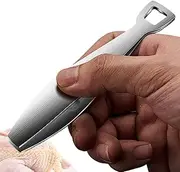 Fish Bone Tweezers | Kitchen Tweezers for Cooking Stainless Steel - Multifunctional Heavy Duty Remover Tool Flat Clip for Deboning Salmon, Bass, Trout, Catfish, Meat Hair