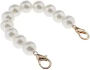 [NeaxgeandX] Round Pearl Beading Short Handles Replacement for Beach Bag Handbags Strap