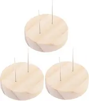 HOOTNEE Sturdy Solid Wood Doll Support Rack 3 Pack Flat Bottom for Displaying and Displaying Your Doll Collection
