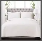 Lush Décor 2pc Twin/Twin Extra Long Ava Diamond Oversized Cotton Quilt Set White
