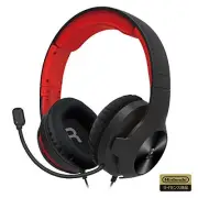 [Nintendo licensed products Hori gaming headset standard for Nintendo Switch Red
