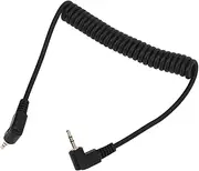 Flexible Telescopic Flash Synchronization Cable 2.5 Mm for Cameras, Male to Male Spiral Cord for The DSLR Camera, 1 Meter Long, Water Resistant, Suitable for Photography Lovers